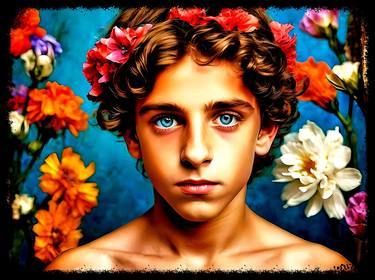 Original Photorealism Children Mixed Media by Sir Vincenzo Cangialosi