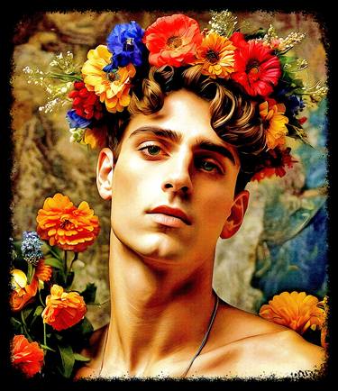 Original Impressionism Floral Digital by Sir Vincenzo Cangialosi