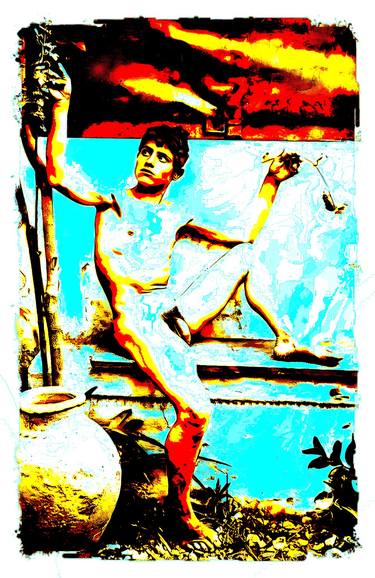 Original Portraiture Nude Mixed Media by Sir Vincenzo Cangialosi