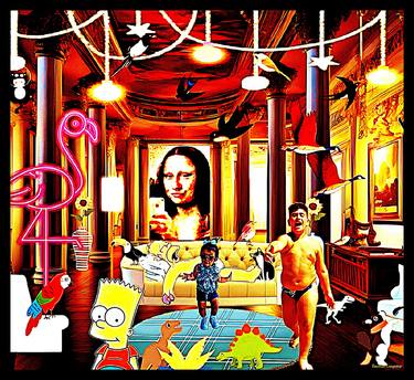 Original Pop Art Family Mixed Media by Sir Vincenzo Cangialosi