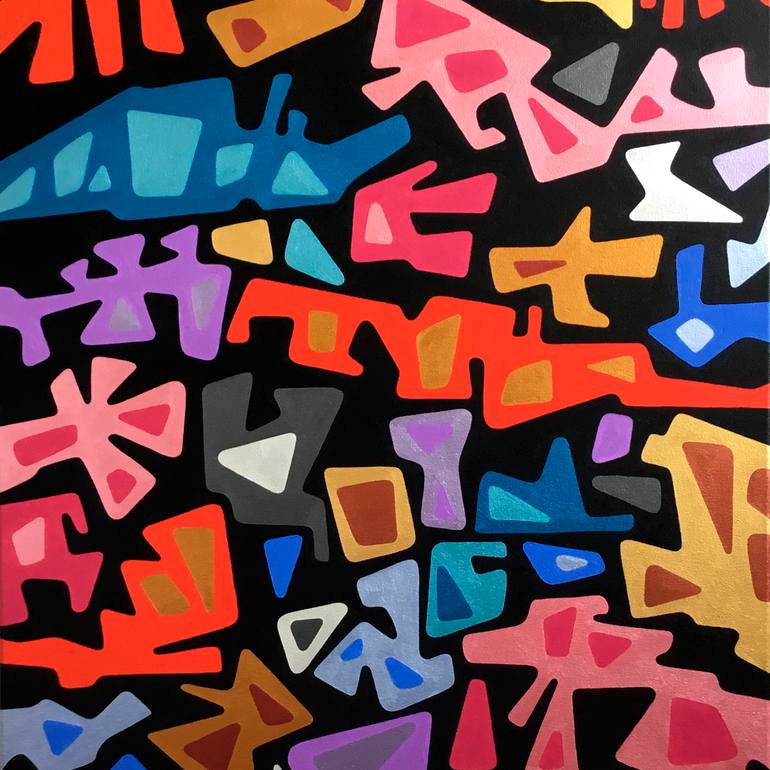 Original Contemporary Abstract Painting by Lolita Molinero