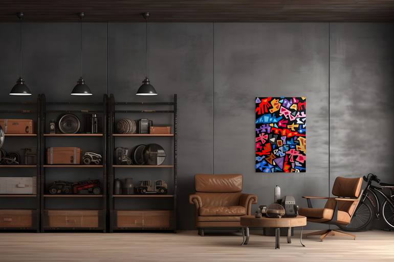 Original Contemporary Abstract Painting by Lolita Molinero