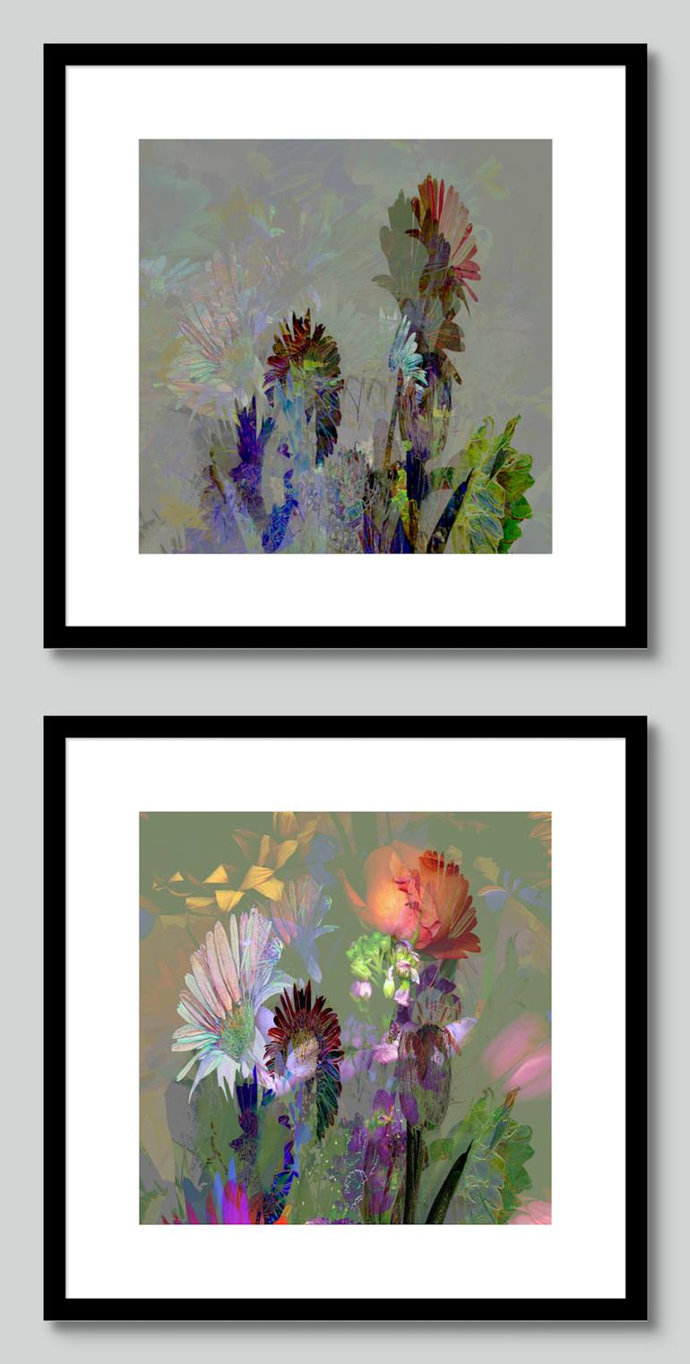 Original Conceptual Floral Printmaking by Patrick Beilman
