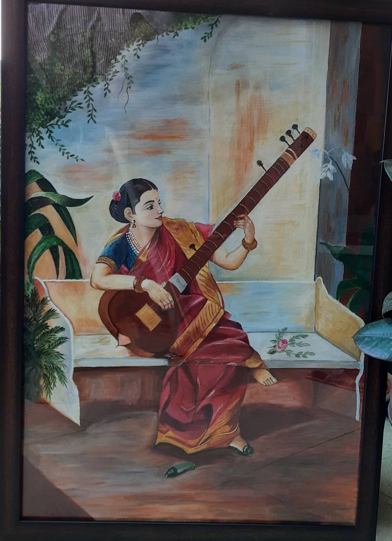 Original Classicism Women Painting by Rati Kadu