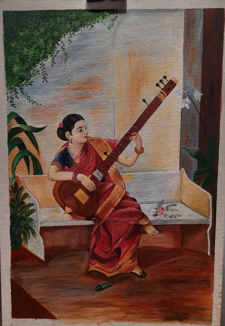 Original Classicism Women Painting by Rati Kadu