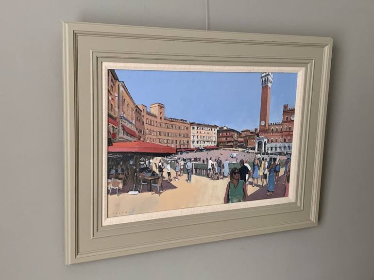 Original Figurative Cities Painting by Andrew Hird
