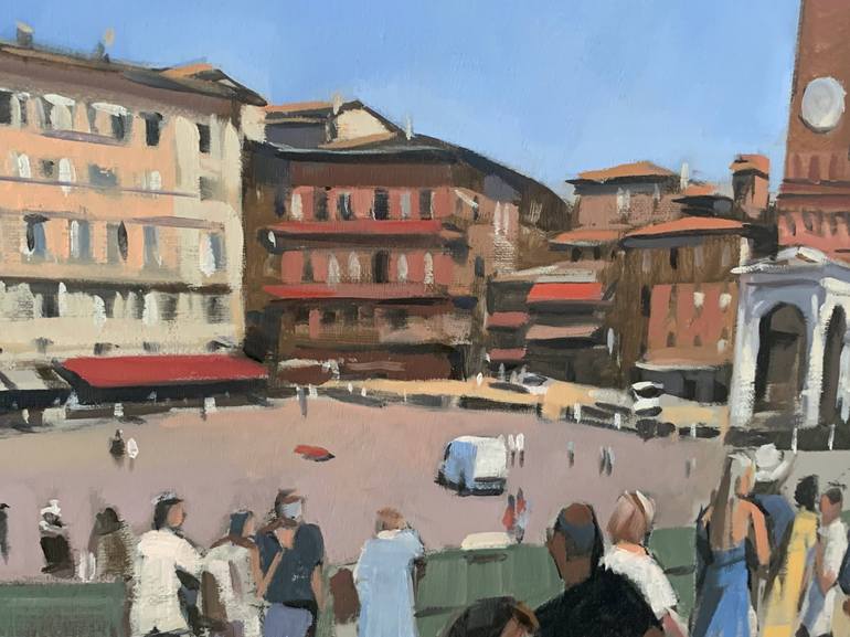 Original Figurative Cities Painting by Andrew Hird