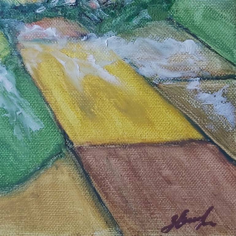 Original Color Field Painting Landscape Painting by Olena NOIZET