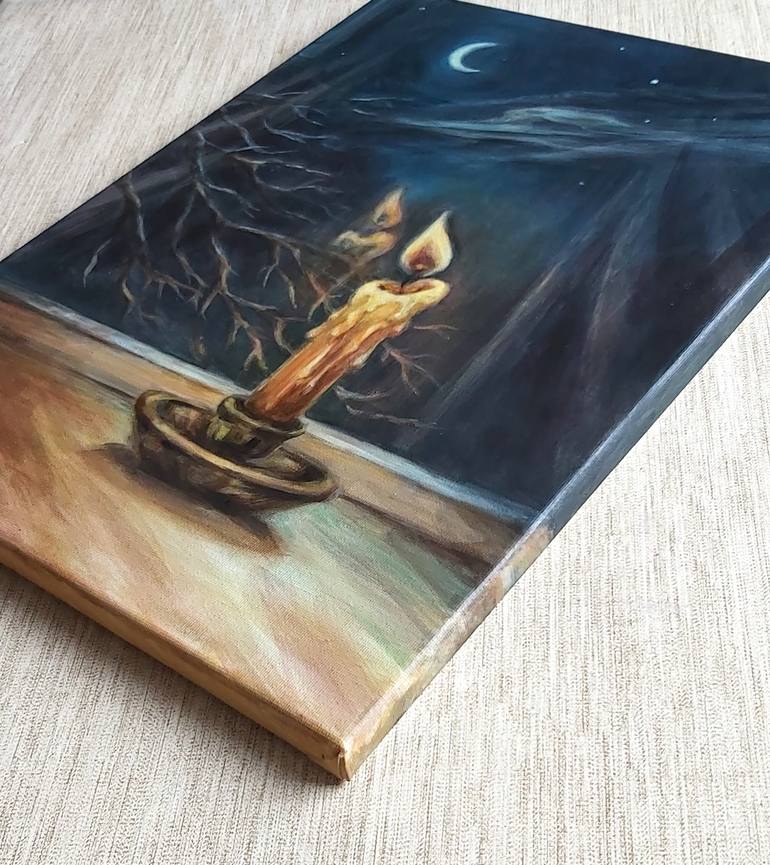 Original Art Deco Light Painting by Olena Noizet