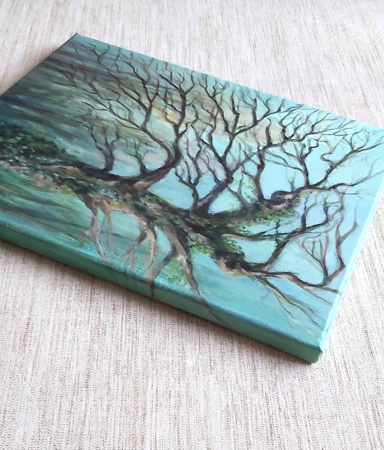 Original Art Nouveau Landscape Painting by Olena Noizet