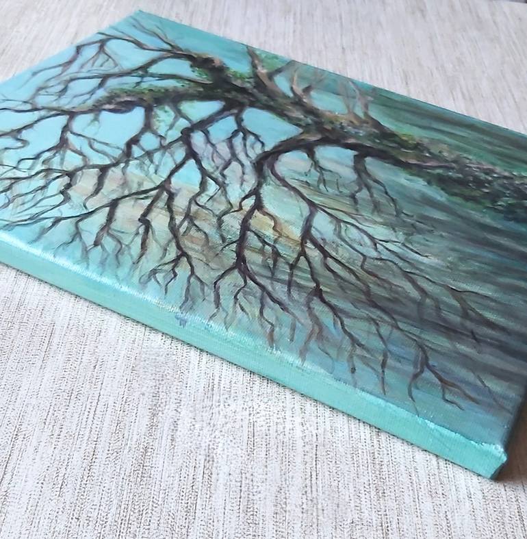 Original Art Nouveau Landscape Painting by Olena Noizet