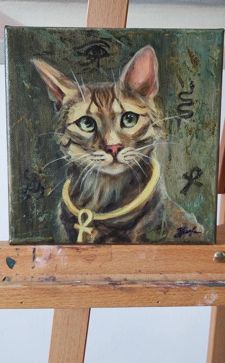 Original Art Deco Animal Painting by Olena Noizet