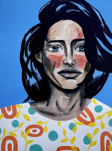 Original Abstract Expressionism Women Painting by Darya Sokolova