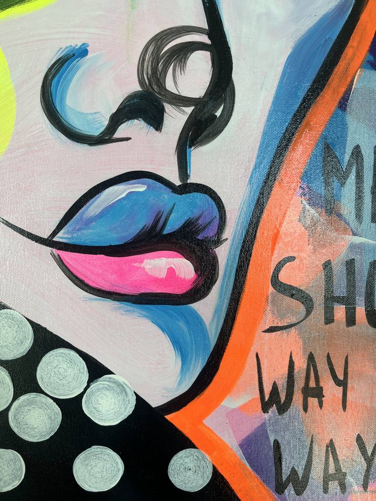 Original Abstract Pop Culture/Celebrity Painting by Darya Sokolova