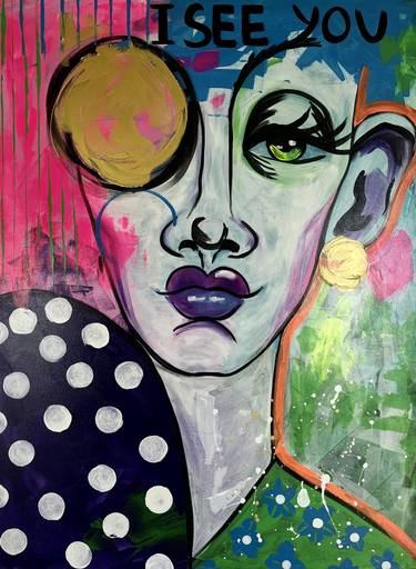 Original Abstract Pop Culture/Celebrity Paintings by Darya Sokolova