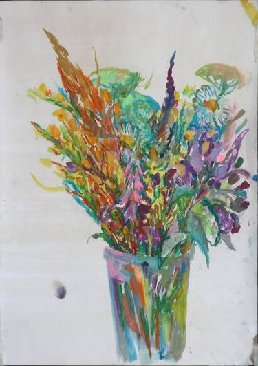 Print of Impressionism Floral Paintings by Natalia Zharkikh