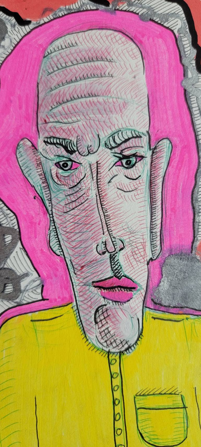 Original Abstract Expressionism Abstract Drawing by Mario Vazquez