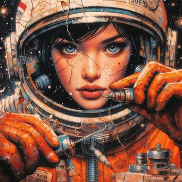 Print of Realism Outer Space Digital by Samit Sinha