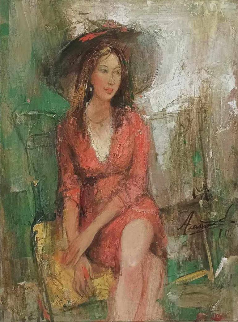 Print of Figurative Women Paintings by Aramazd Rossi