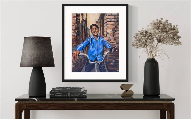 Original Abstract Children Painting by Roop Mukhopadhyay