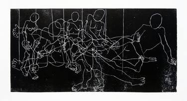 Original Abstract Body Printmaking by Andrey Andreev
