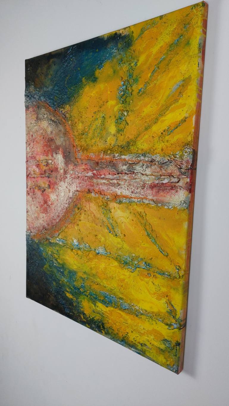 Original Art Deco Abstract Painting by Kamil Wielgosz
