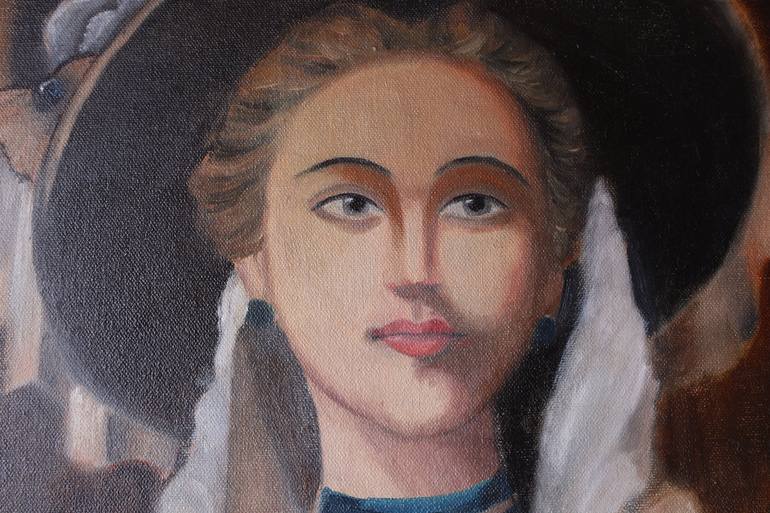 Original Romanticism Women Painting by Aanchal Singh