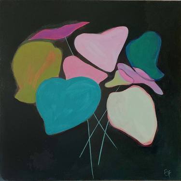 Original Abstract Floral Paintings by Elaine Field