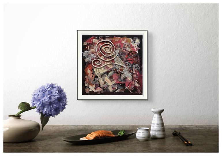 Original Abstract Expressionism Abstract Collage by Jakub Kossakowski