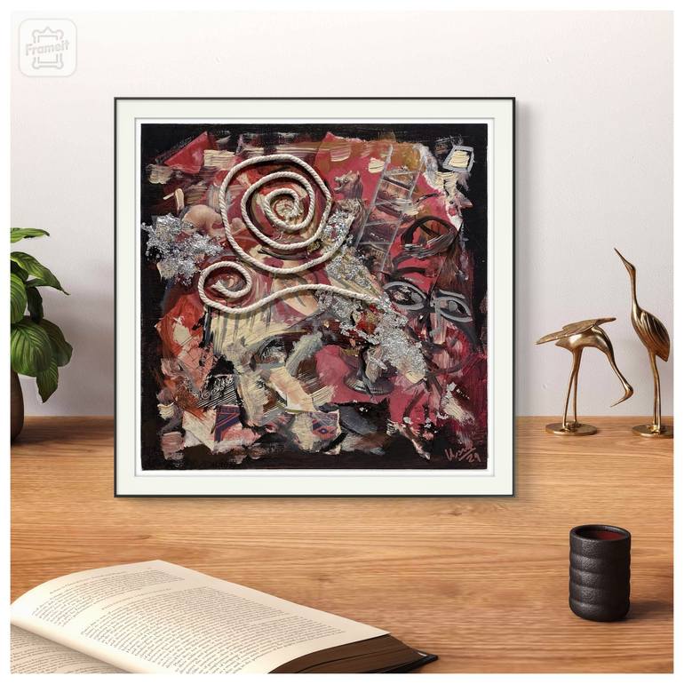 Original Abstract Expressionism Abstract Collage by Jakub Kossakowski