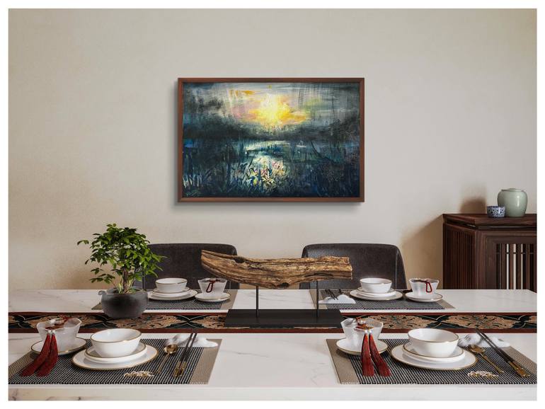 Original Abstract Landscape Painting by Jakub Kossakowski