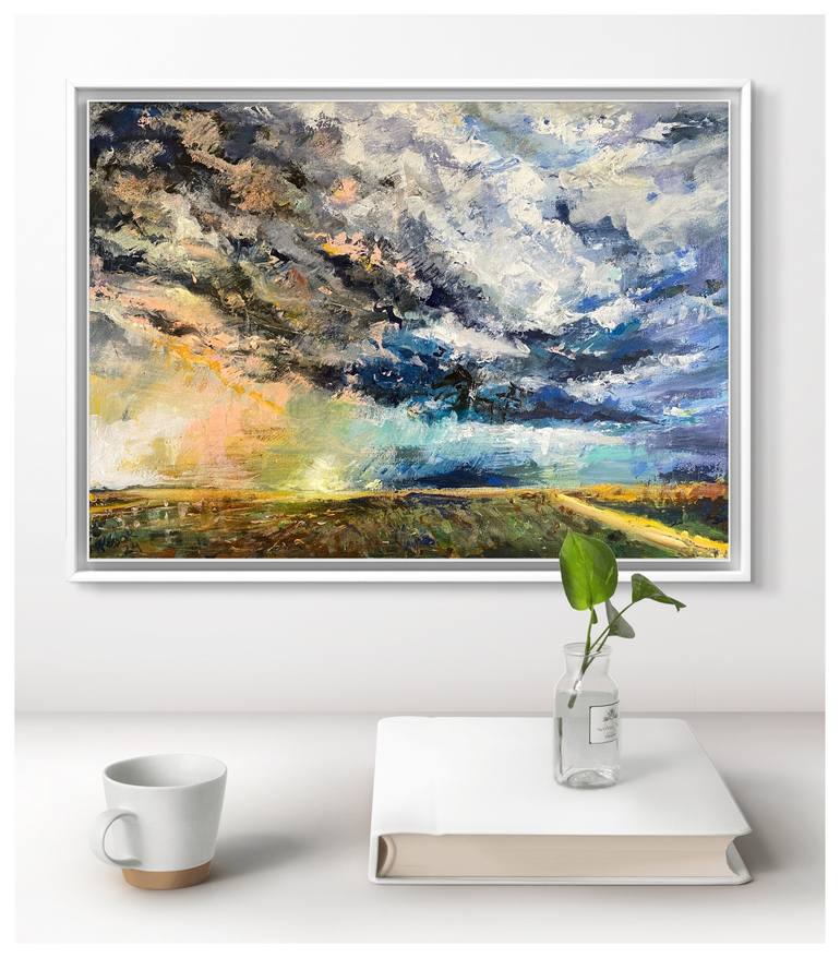 Original Expressionism Landscape Painting by Jakub Kossakowski