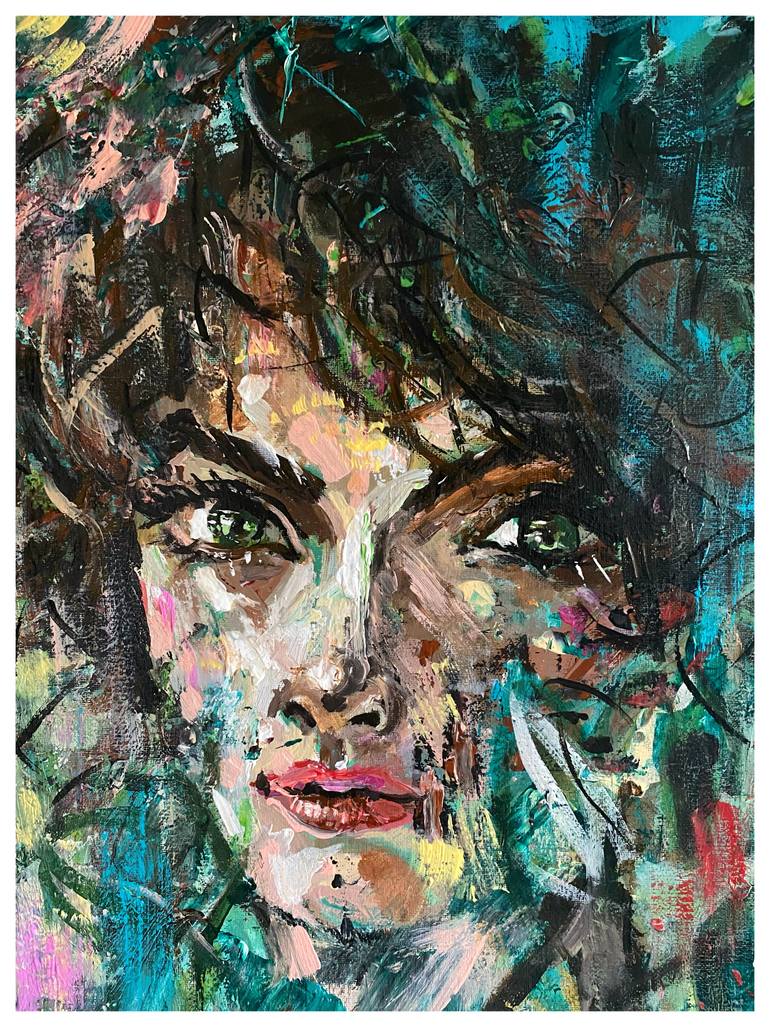 Original Figurative Women Painting by Jakub Kossakowski