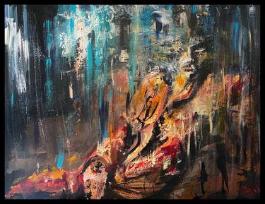 Original Abstract Expressionism People Paintings by Jakub Kossakowski