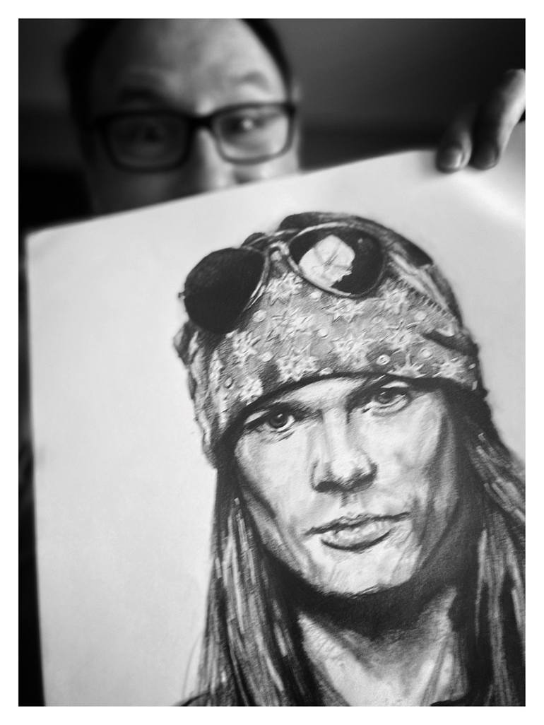 Original Figurative Men Drawing by Jakub Kossakowski