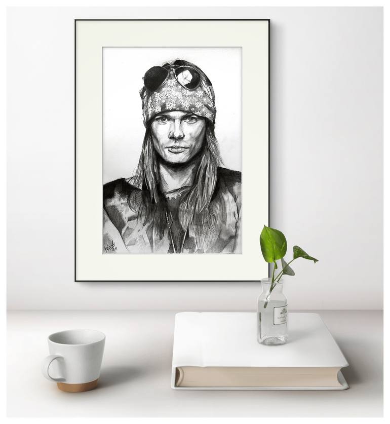 Original Figurative Men Drawing by Jakub Kossakowski