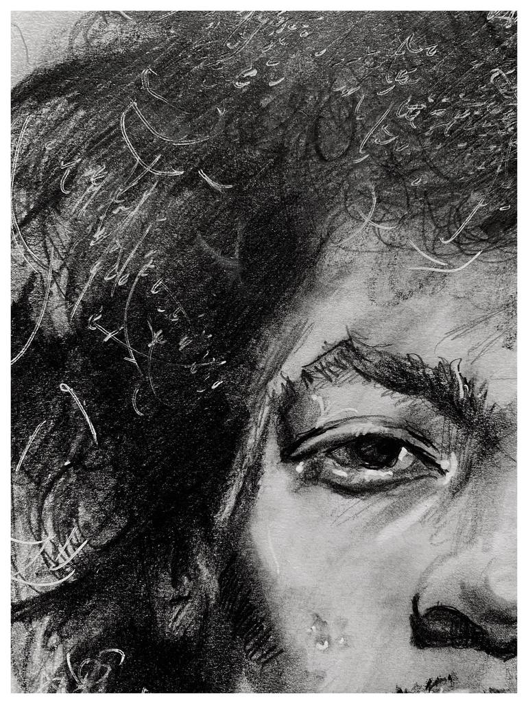 Original Black & White Music Drawing by Jakub Kossakowski
