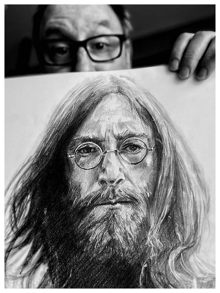 Original Black & White Music Drawing by Jakub Kossakowski