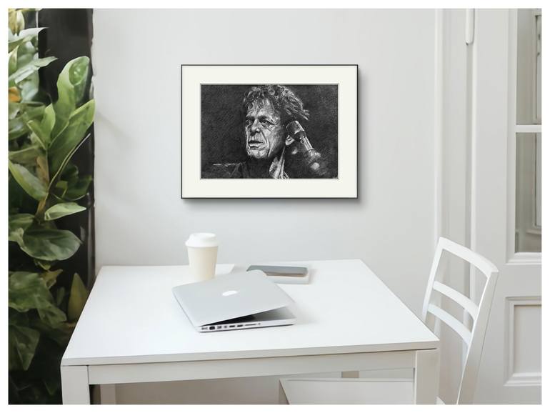 Original Black & White Music Drawing by Jakub Kossakowski