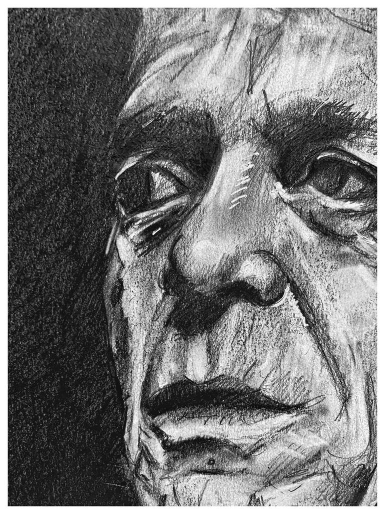 Original Black & White Music Drawing by Jakub Kossakowski