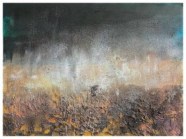 Original Abstract Expressionism Abstract Mixed Media by Jakub Kossakowski