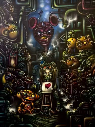 Original Conceptual Time Paintings by Katrin Graphema