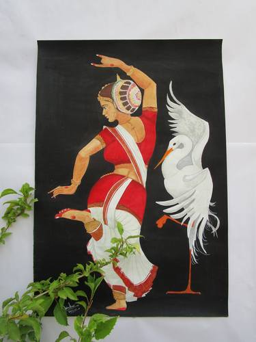 Original Art Deco Performing Arts Paintings by ekta bhati