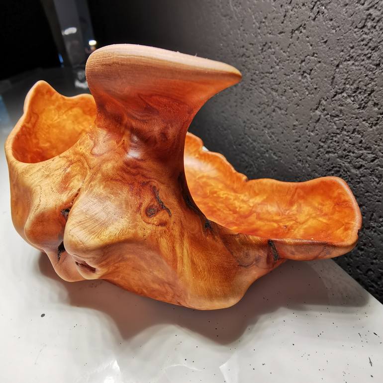 Original Art Deco Nature Sculpture by Oleh Orlov