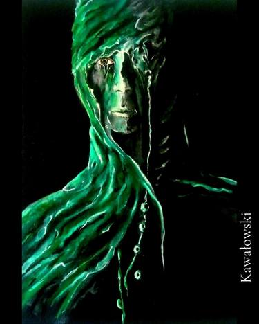 Original Abstract People Painting by Art Kawałowski