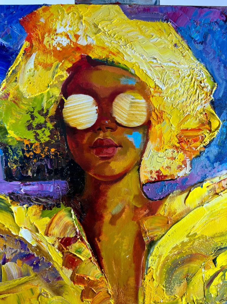 Original Abstract Expressionism Women Painting by Juliette Brekman