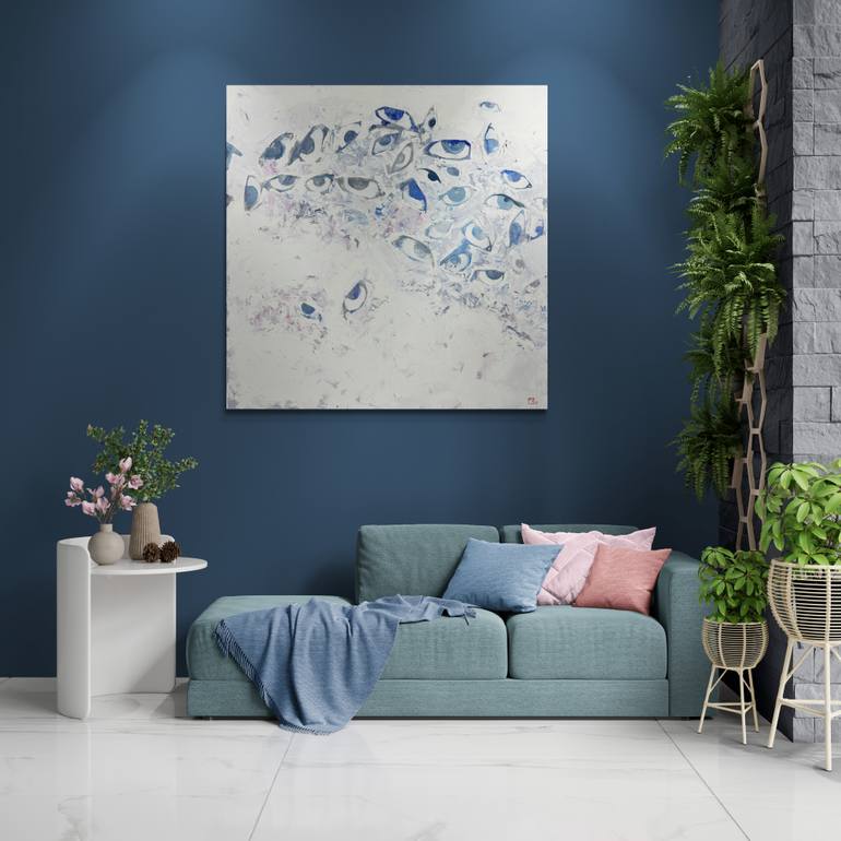 Original Abstract Expressionism Abstract Painting by Juliette Brekman