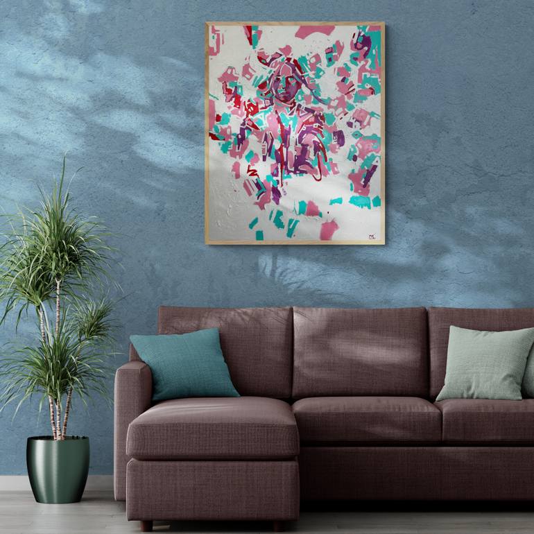 Original Cubism Abstract Painting by Juliette Brekman
