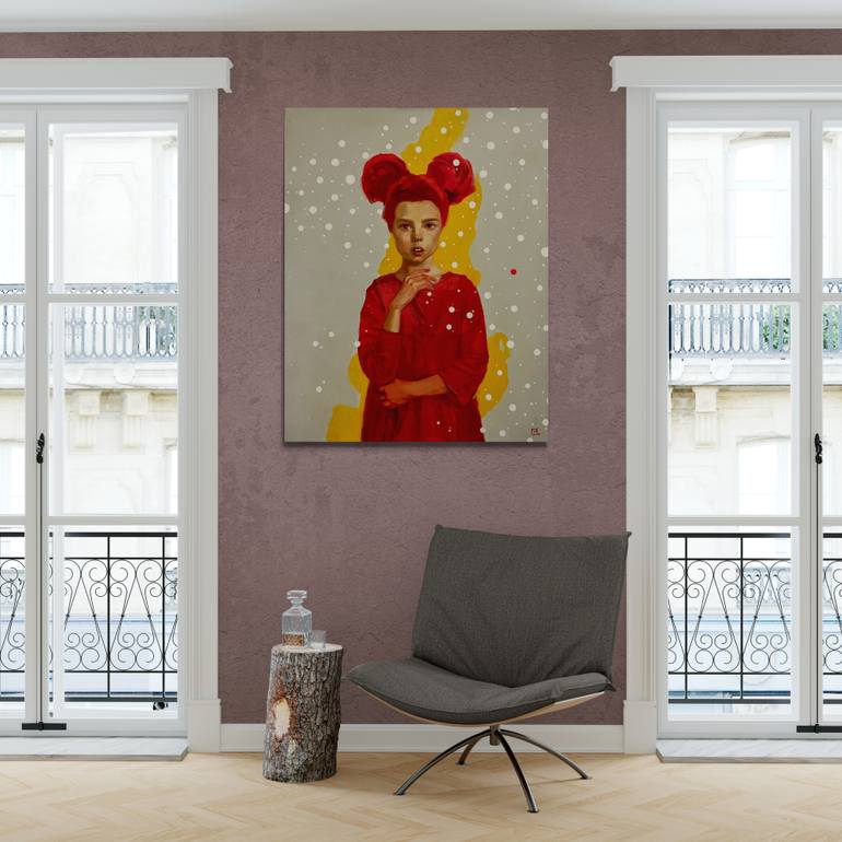 Original Portraiture Children Painting by Juliette Brekman