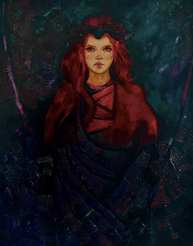 Original Symbolism Women Paintings by Juliette Brekman